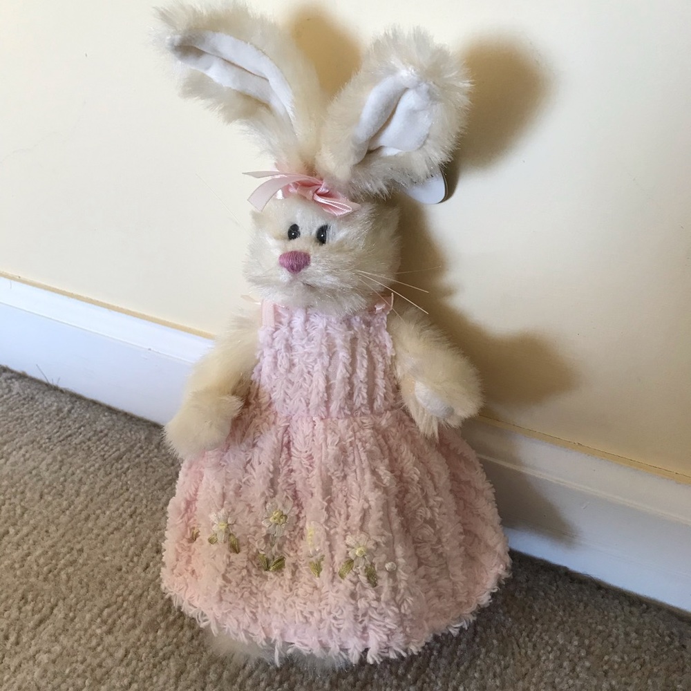 Bunny in pink dress NWT